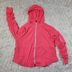 FP Movement Pink Solid Run Wild Jacket Zipper Hooded Womens Medium